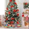 thumbnail image 4 of GZHJMY Easter Eggs Christmas Tree Skirt 48", Easter Tree Skirt Double Layers Polyester Easter Tree Skirt for Easter Holiday Party Decoration, 4 of 5