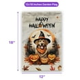 thumbnail image 5 of Happy Halloween Golden Retriever Witches Hat Pumpkin Carving Garden Flag 12x18in Double Sided Goldens Dog Lover Gifts Idea Outdoor Decor - 02019, 5 of 5
