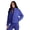 Blue Iris, variant on Active Women's Puffer Jacket Midweight Mock Neck Coat with Pockets