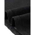 thumbnail image 5 of GRACE & GRANDEUR Womens' Stretchy High Waist Buttons Front A-Line Flowy Midi Skirts with Pockets XS Black, 5 of 6