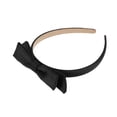 thumbnail image 5 of Unique Bargains 1 Pc Headband Double Bow Satin Hair Accessories Black, 5 of 5