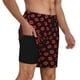 thumbnail image 2 of Fotbe Sexy Red Lips Kiss Traje de Baño para Hombre – Shorts de Natación de Secado Rápido con Forro y Bolsillos-XX-Large, 2 of 6