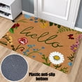 thumbnail image 4 of Spring Floral Welcome Doormat 31x19 Inch Indoor Outdoor Mat with Non Slip Backing for Front Door Porch Patio All Season Dirt Trapper, 4 of 6