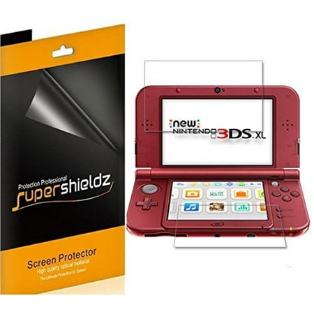 [3-Pack] Supershieldz for New Nintendo 3DS XL Screen Protector, Anti-Bubble High Definition (HD) Clear (Best 3ds Screen Protector)