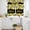 Yellow Black, variant on Yellow Lemons Kitchen Curtains Sets for Windows 24 Inch Length, Summer Fruits Leaves Botanical Black Rod Pocket Window Treatments Tier Curtains and Valances Set for Bedroom/Bathroom