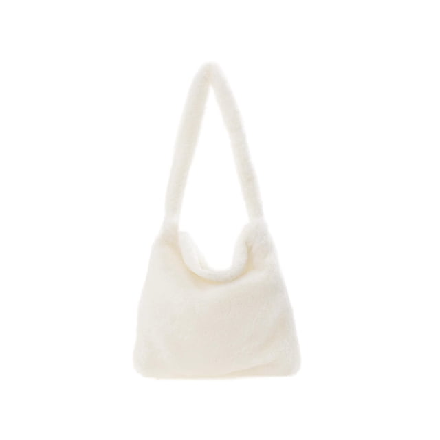 Bolso Hombro para Mujer Mensajero Peludo Con Corazón Dibujos Animados Felpa Hobo Elegante