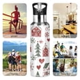 thumbnail image 7 of Yayeee 20oz Insulated Water Bottle Double Wall Stainless Steel with Flip Straw Lid, Red Nordic Christmas, 7 of 7