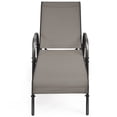thumbnail image 5 of Costway Sillón Chaise Longue de Patio de 2 Pzas con Reposabrazos Reclinables Ajustables, Color Marrón, 5 of 5
