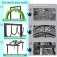 thumbnail image 3 of Soporte para manguera de jardín COZEER de 4 ganchos, resistente para exterior, 3 of 7