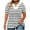 White, variant on Otntypg Plus Size Tops for Women Casual Striped Color Block Print Summer Short Sleeve V Neck Tunic Blouse Loose Oversized Comfy Pullover T-Shirts Dark Gray L