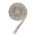 thumbnail image 3 of Xingzhi 1 Yard Rhinestone Close Chain Trim for Jewelry Craft Silver Withe Diamond, 3 of 9