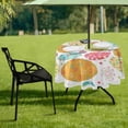 thumbnail image 7 of Coolnut 60" Easter Bunny Eggs Outdoor Round Tablecloth, Waterproof Stain-Resistant Non-Slip Circular Tablecloth with Umbrella Hole and Zipper for Tabletop Backyard Party BBQ Decor, 7 of 7