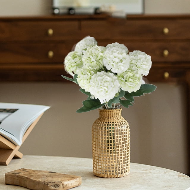 Bola de flor artificial de crisantemo verde: ramo de flores falsas para bodas, hogar, decoración interior de hotel, adornos decorativos