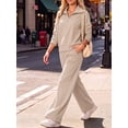 thumbnail image 2 of Cueply 2 Piece Sets for Women Outfits Sweatsuits Long Sleeve Sweatshirts Sweatpant Lounge Set with Pockets, 2 of 8