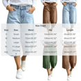 thumbnail image 5 of Raeneomay Women's and Women's Plus Button Front Bermuda Shorts Mid Rise Straight Leg Denim Shorts with Pockets for Summer, 5 of 6