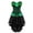 Green, variant on Women Steampunk Striped Boned Bustiers Corset with Skirt Medieval Set Green XXS