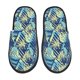 thumbnail image 1 of Fotbe Hawaiian Style Pantuflas Peludas para Mujer con Estampado, Zapatillas de Peluche, Zapatos de Invierno para Casa, Uso Interior y Exterior-Medium, 1 of 8