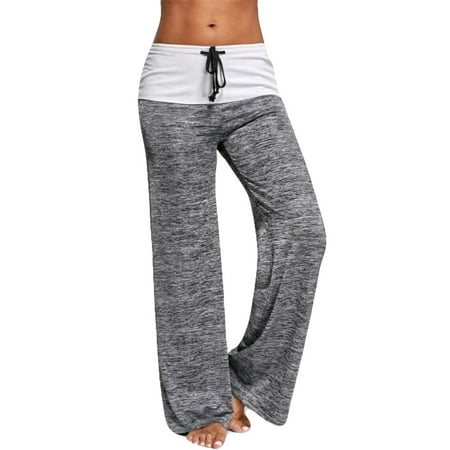 

Women Drawstring Comfy Pajama Pants Casual Stretch Pant Drawstring Palazzo Lounge Pants Wide Leg Sleepwear Pants