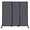 Dark Gray, variant on Versare QuickWall Sliding Portable Partition | Durable Privacy Room Divider Screen | 3 Panels | 7' Wide and Up to 7'4" Tall SoundSorb Panels