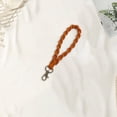 thumbnail image 4 of Macrame Keychain Wristlet Keychains for Women Handmade Hand Wrist Strap with Hanging Buckle - Car Keys Cute Key Chains Boho Keyring Bracelet for Girls, 4 of 6