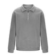 thumbnail image 4 of Royisotas Mens Shirts Trendy Shirt Warm Long Sleeve Fleece Collared Tops for Men, 4 of 6