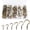 Bronze, variant on 90 Pcs White Ceiling Hooks kit, 6 Sizes Vinyl Coated Screw-in Plant, Kitchen, Cup, Ceiling Hooks for Hanging (1/2in, 5/8in,3/4in,7/8in,1'',1-1/4in)