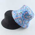 thumbnail image 4 of CoCopeaunts Tie Dye Bucket Hat Women Summer Sun Hats Unisex Reversible Fisherman Hat Beach Sunscreen Reversible Bucket Cap, 4 of 8