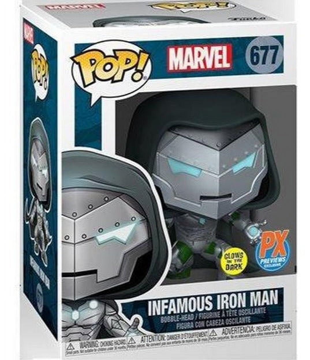 677 Infamous Iron Man - Glow - Marvel - 30-000pc LE Funko POP