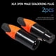 thumbnail image 5 of Enchufe De Soldadura 1 par de conectores de cable de audio XLR de 3 pines macho hembra DIY (naranja), 5 of 7