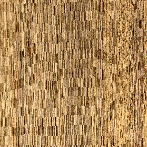 Ahgly Company Indoor Square Oriental Brown Modern Area Rugs, 6' Square