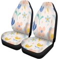 thumbnail image 2 of RYLABLUE Set of 2 Car Seat Covers Scandinavian Floral Pattern Flower Kids Pastel Abstract Baby Beautiful Universal Auto Front Seats Protector Fits for Car,SUV Sedan,Truck, 2 of 5