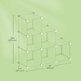 thumbnail image 5 of 6 Plastic Storage Cubes, Modular Organizer, for Clothes Storage Cabinet, White, 5 of 5
