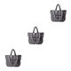 thumbnail image 5 of Bolso de mano acolchado Sonducket de nailon con correas de hombro cómodas gran capacidad Gris, 5 of 6