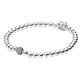 thumbnail image 3 of Brazalete de bolitas cierre barril plata 16 cm, 3 of 3