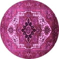 thumbnail image 1 of Ahgly Company Indoor Round Persian Pink Traditional Area Rugs, 3' Round, 1 of 4