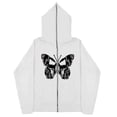 thumbnail image 2 of Sudaderas informales con mariposas Y2k oscuras europeas y americanas para hombres y mujeres, sudaderas con capucha góticas para parejas, sudadera con cremallera de gran tamaño Harajuku, 2 of 4