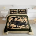 thumbnail image 2 of Feelyou Cartoon Duck Kids Twin Comforter Sets, Vintage Western Cabin Bedding Set, 2pcs, 2 of 8