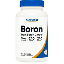 Nutricost Boron Capsules 5mg per Serving (240 Vegetarian Capsules) - Non-GMO Supplement