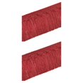 thumbnail image 4 of Matsuzay Recorte de flecos de borlas de poliéster para proyectos de costura, cinta de encaje DIY, borlas de seda, flecos, borlas, rojo púrpura rojo púrpura once 2Conjunto, 4 of 6