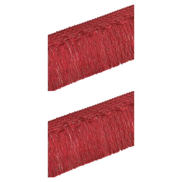Inteprter La decoración de la cortina con borlas de flecos elegantes, el poliéster es duradero, cinta de encaje DIY, borlas de seda Type3 NO3