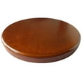 thumbnail image 4 of eHemco Industrial Adjustable Swivel Metal Kitchen Counter stool with Wood Veneer Seat, Rustic Brown and Black, Set of 2, 4 of 8