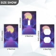 thumbnail image 7 of Yayeee Toggle Light Switch Wall Plate 1-Gang 4.5"x2.7" Home Decorative Outlet Cover, Blue Road, 7 of 7