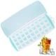 thumbnail image 1 of Paquete de 2 mini bandejas de hielo de fácil liberación para congelador con tapa, molde de hielo apilable para café helado, whisky, bebidas y cócteles, 1 of 7
