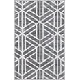 thumbnail image 2 of Rugs.com Lattice Trellis Collection Rug – 3' x 5' Gray Low-Pile Rug Perfect For Living Rooms, Large Dining Rooms, Open Floorplans, 2 of 9