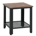 thumbnail image 2 of Yardi Yard Industrial End Table 2-Tier Side Table-Black, Side Table, Chairside Table Narrow End Table for Bedroom Living Room Kitchen, 2 of 9