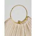 thumbnail image 6 of REMANLAND Women's Satin Pleated Evening Clutch Purse, Orange, 6 of 7