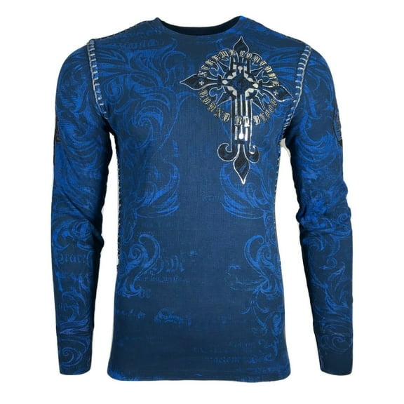 Xtreme Couture by AFFLICTION Men's T-Shirt HERCULES THERMAL Skull Biker MMA