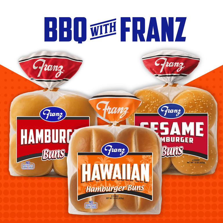 Franz Hawaiian Hamburger Buns, 8 Count - Walmart.com