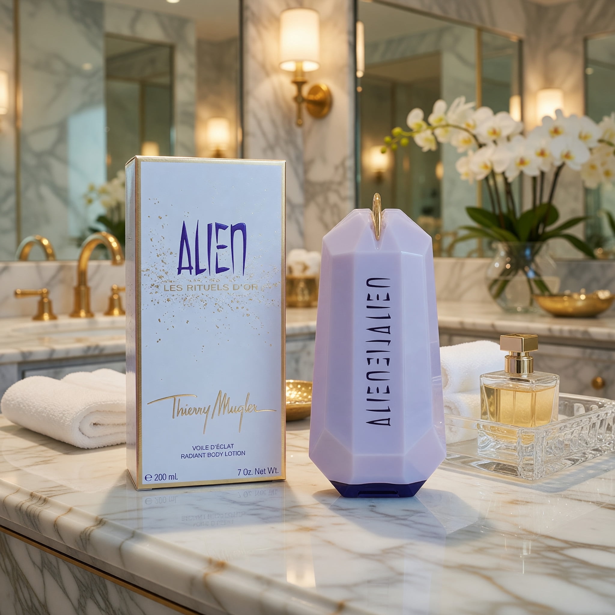 Alien by Thierry Mugler, 7oz Les Rituels D'or Radiant Body Lotion women