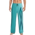 thumbnail image 1 of Balery a Teal Ribbonin Pantalones de pijama para hombre, pijama ultraligero, pantalón de descanso-Small, 1 of 6